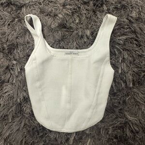 Aritzia Sculpt Knit Tank Top in Cream